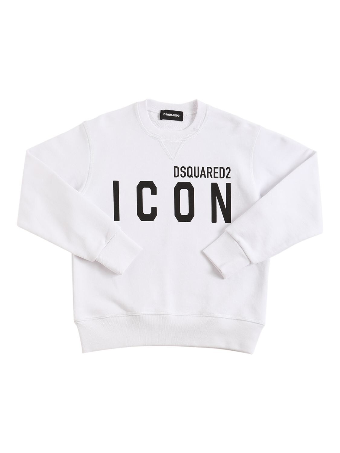Icon Logo Print Cotton Sweatshirt – KIDS-BOYS > CLOTHING > SWEATSHIRTS