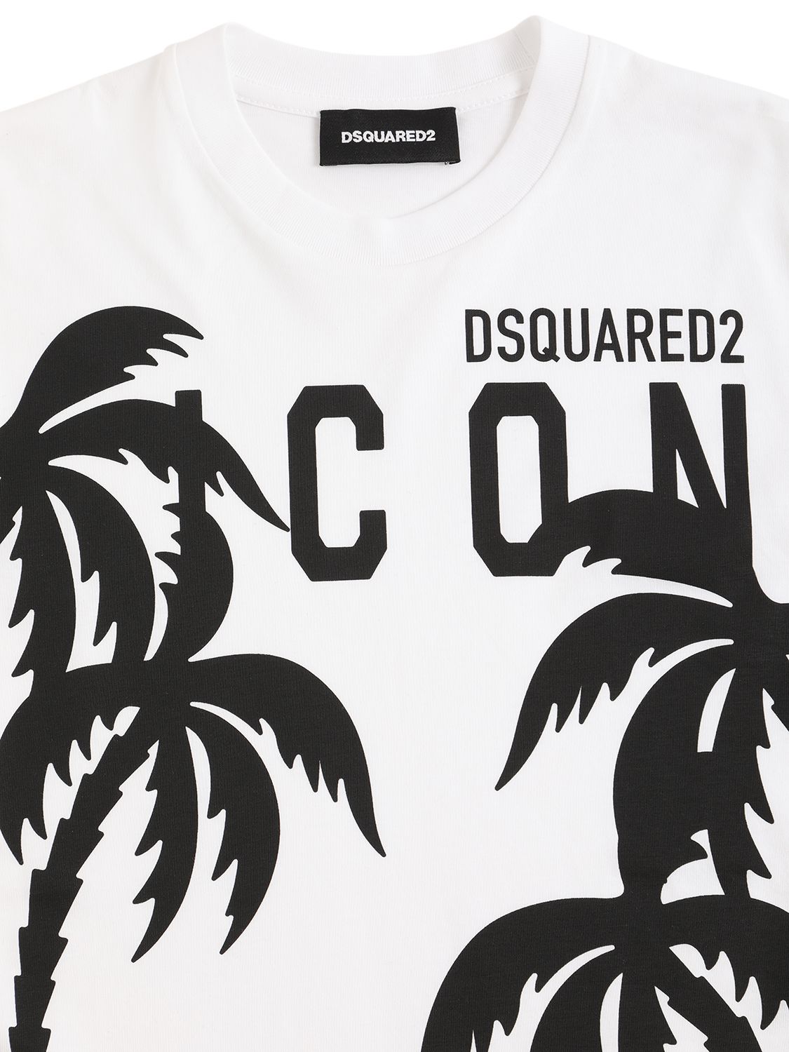 DSQUARED2 PRINTED COTTON JERSEY T-SHIRT 