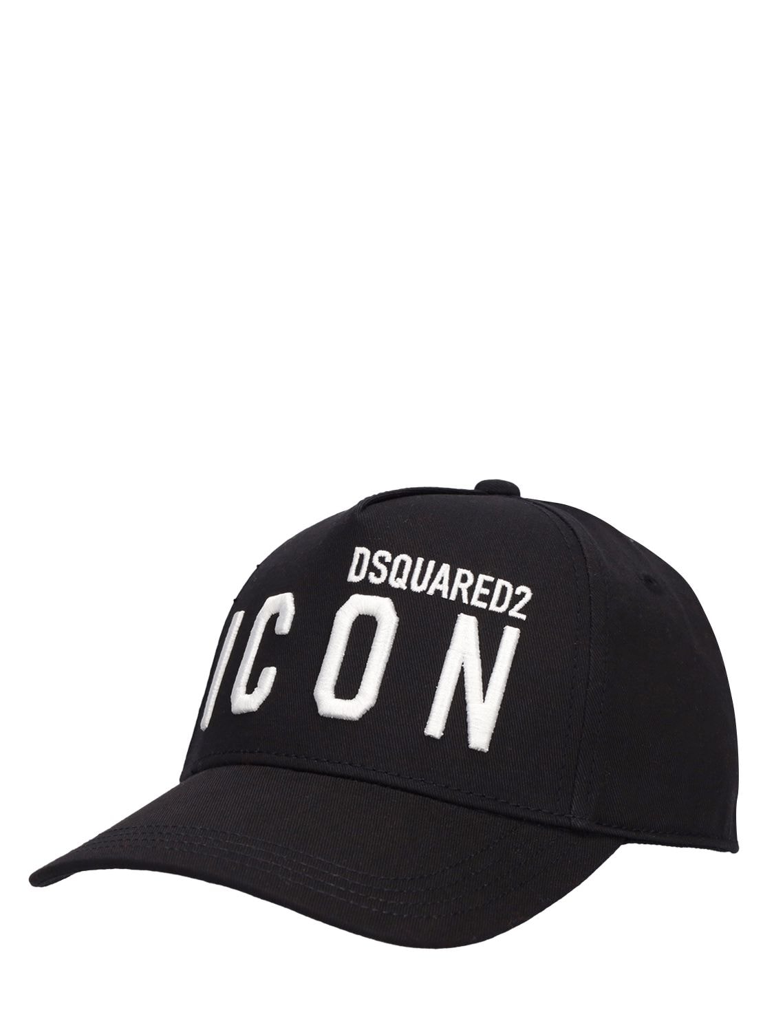 Shop Dsquared2 Cotton Gabardine Baseball Cap W/ Logo In Black