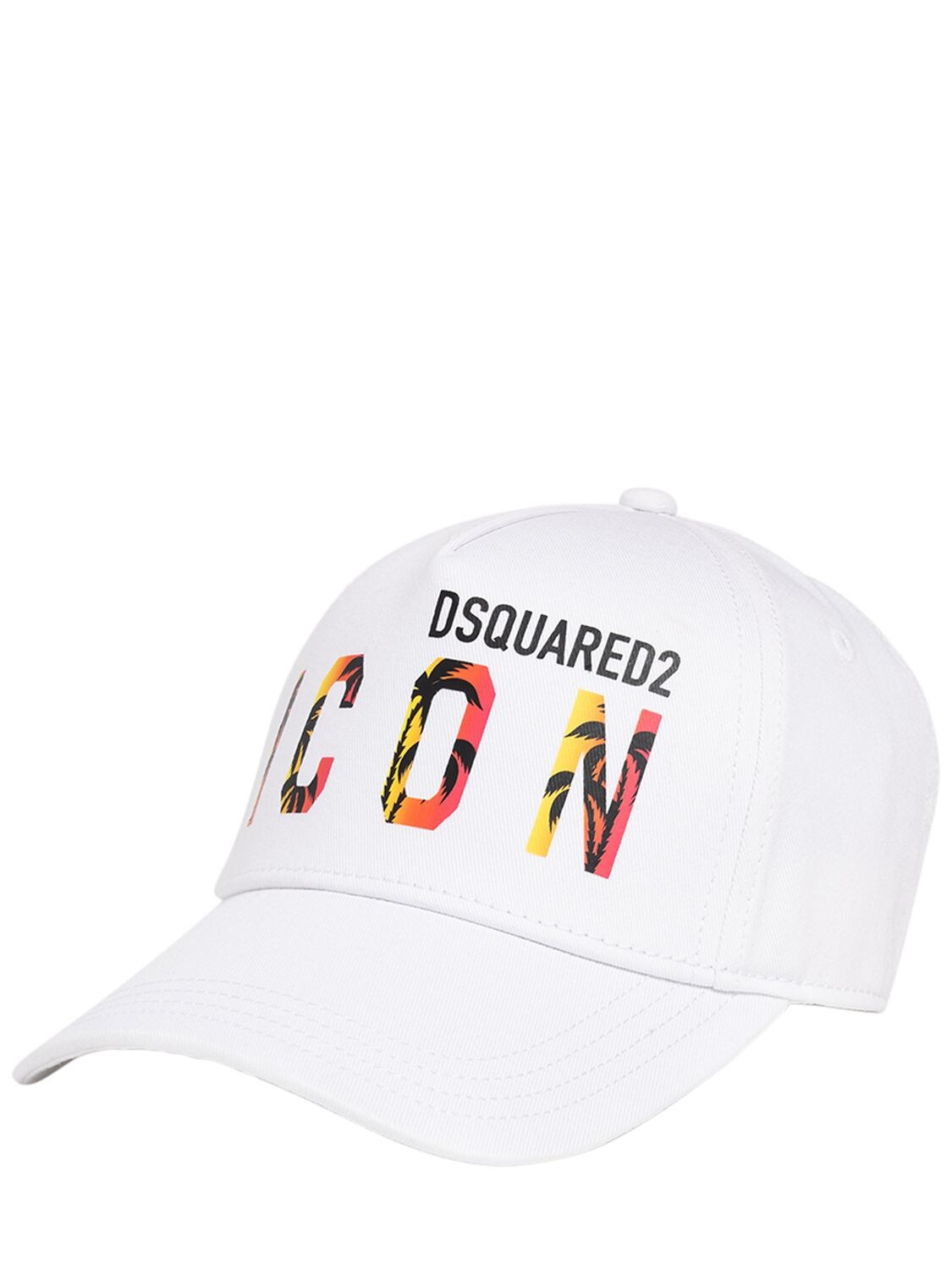 Shop Dsquared2 Cotton Gabardine Baseball Cap W/ Logo In White