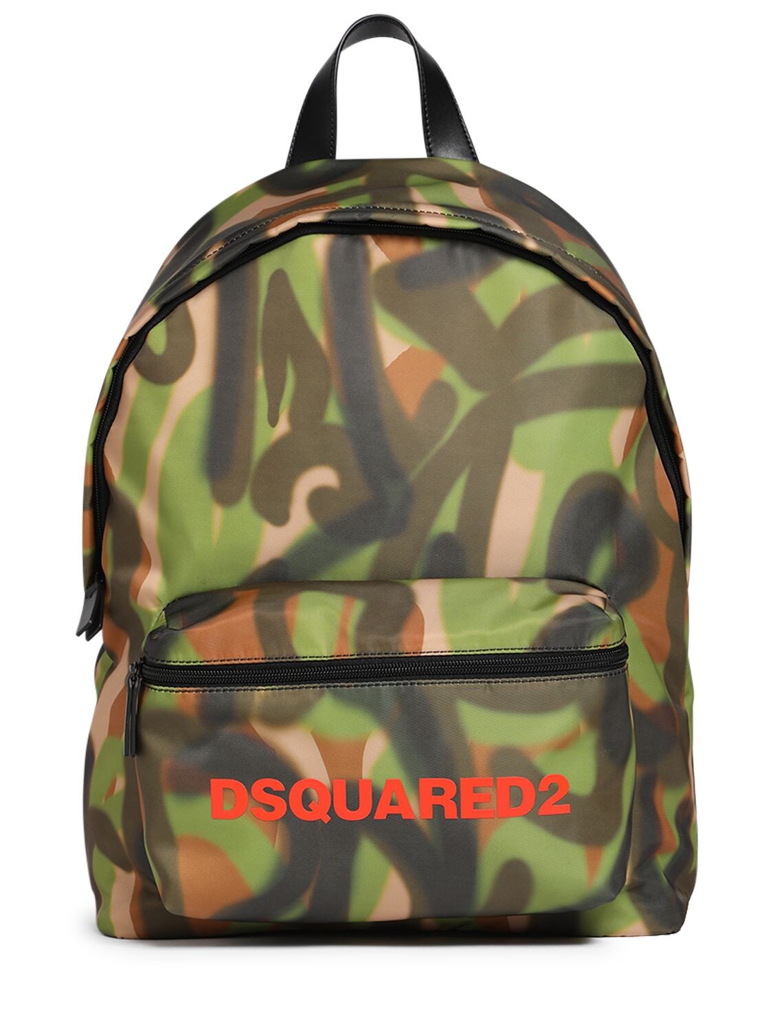 Dsquared2 Kids' All Over Print Nylon Backpack In Multicolor