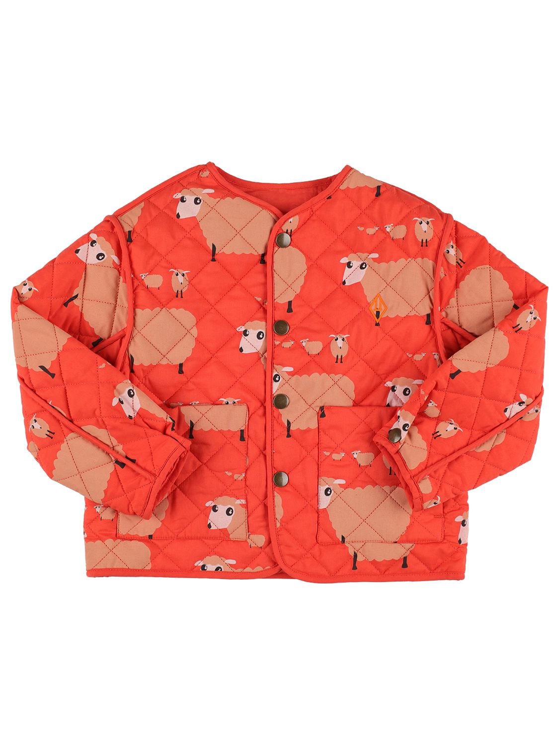 THE ANIMALS OBSERVATORY SHEEP PRINT REVERSIBLE COTTON JACKET