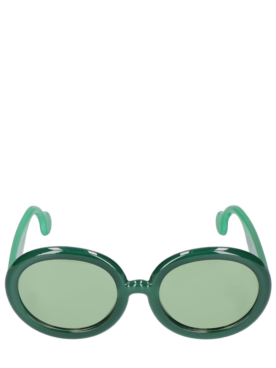 The Animals Observatory Kids' Recycled Econyl Sunglasses In Green