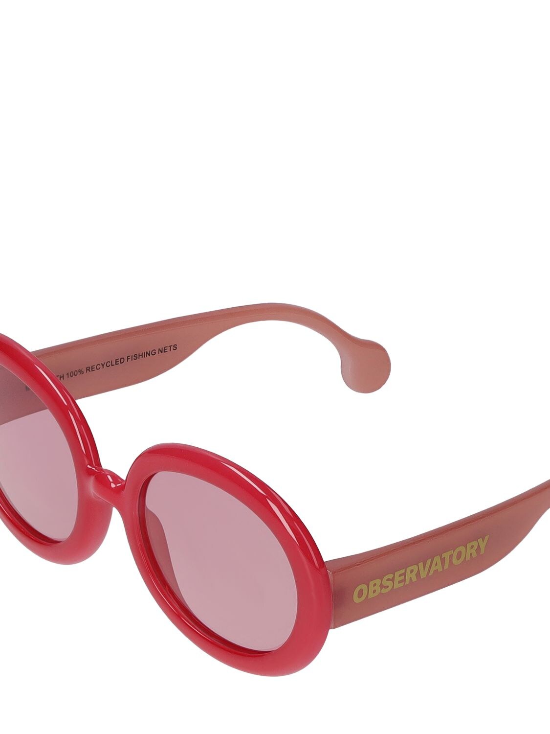 Shop The Animals Observatory Recycled Econyl Sunglasses In Fuchsia