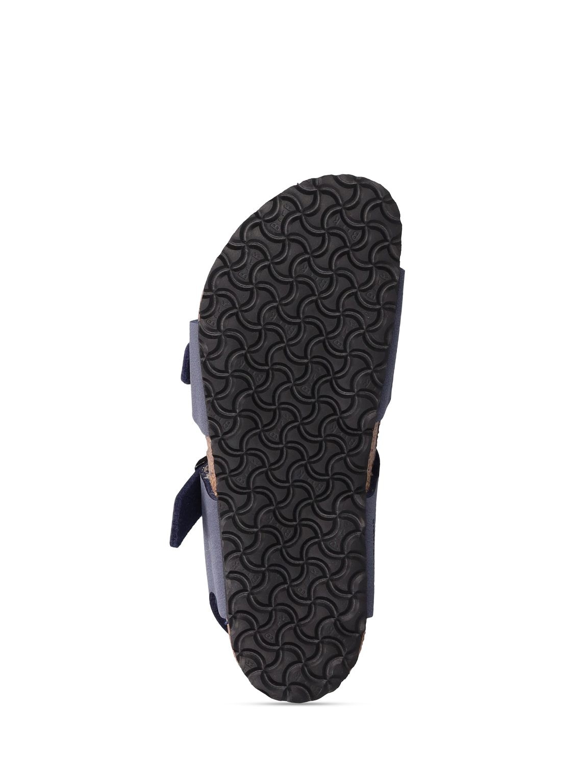 Shop Birkenstock New York Faux Leather Sandals In Navy