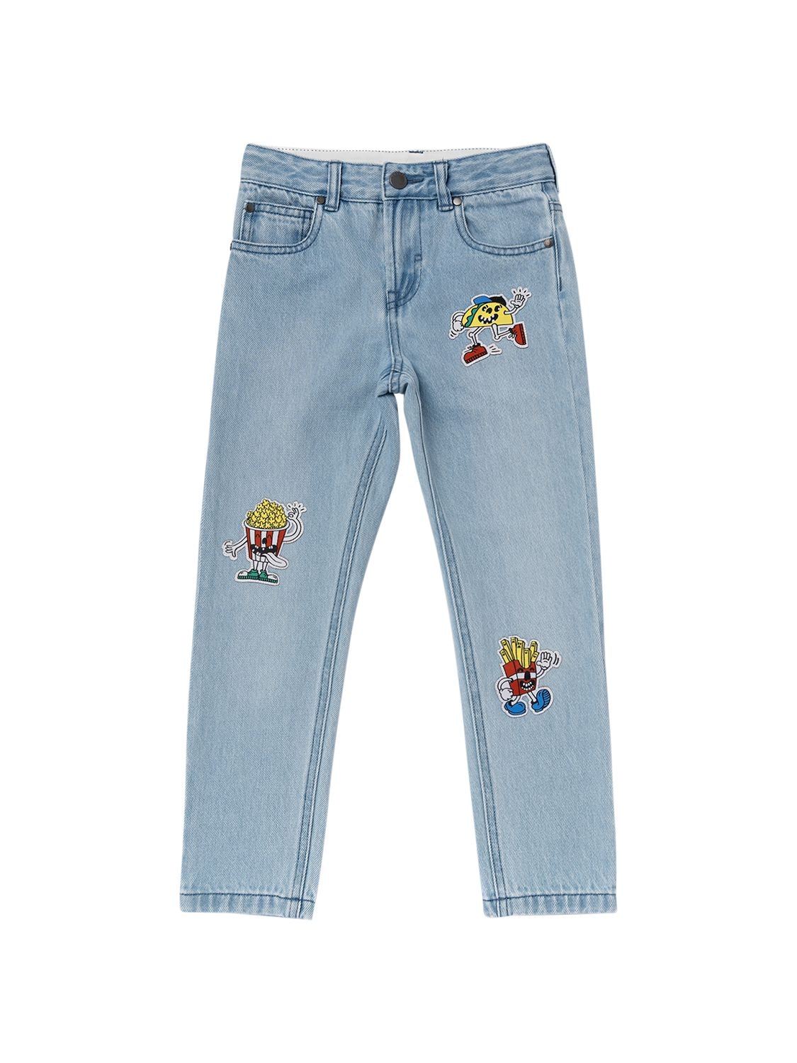 Organic Cotton Denim Jeans W/ Patches – KIDS-BOYS > CLOTHING > JEANS