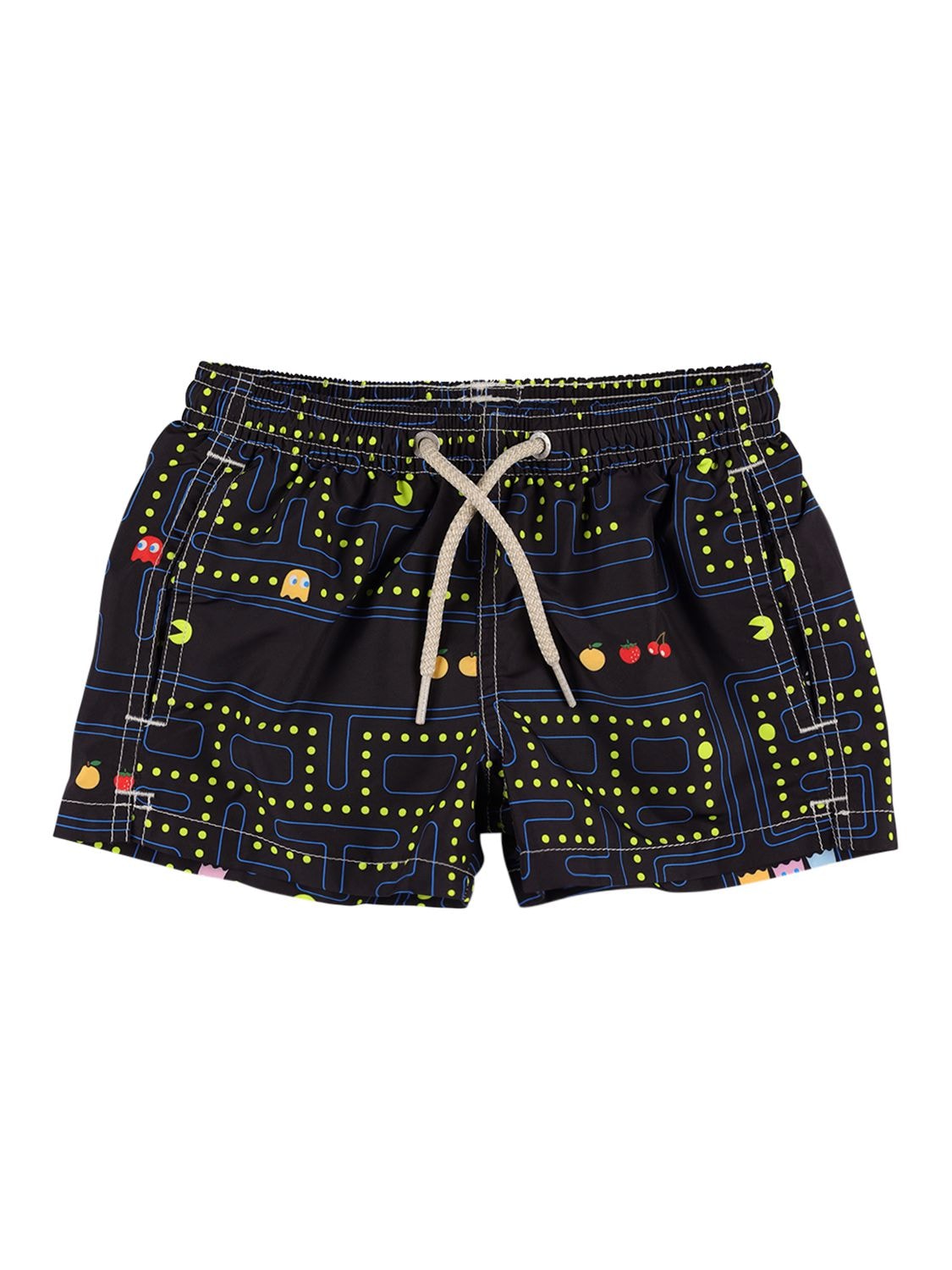 Pac-man Print Nylon Swim Shorts – KIDS-BOYS > CLOTHING > SWIMWEAR
