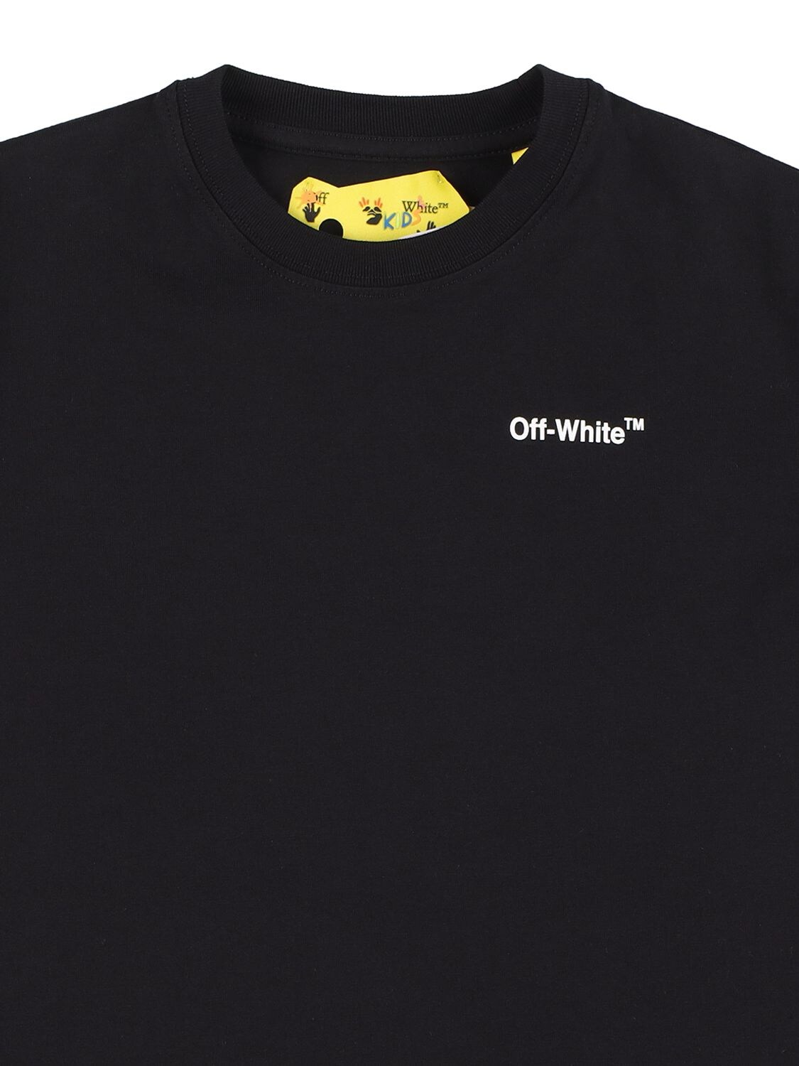 Off-White - Logo-Print Cotton-Jersey T-Shirt - Black Off-White