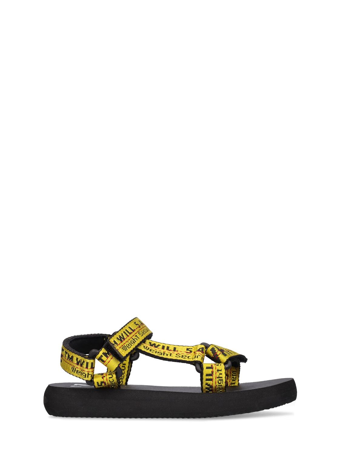 Industrial Belt Strap Sandals W/ Logo