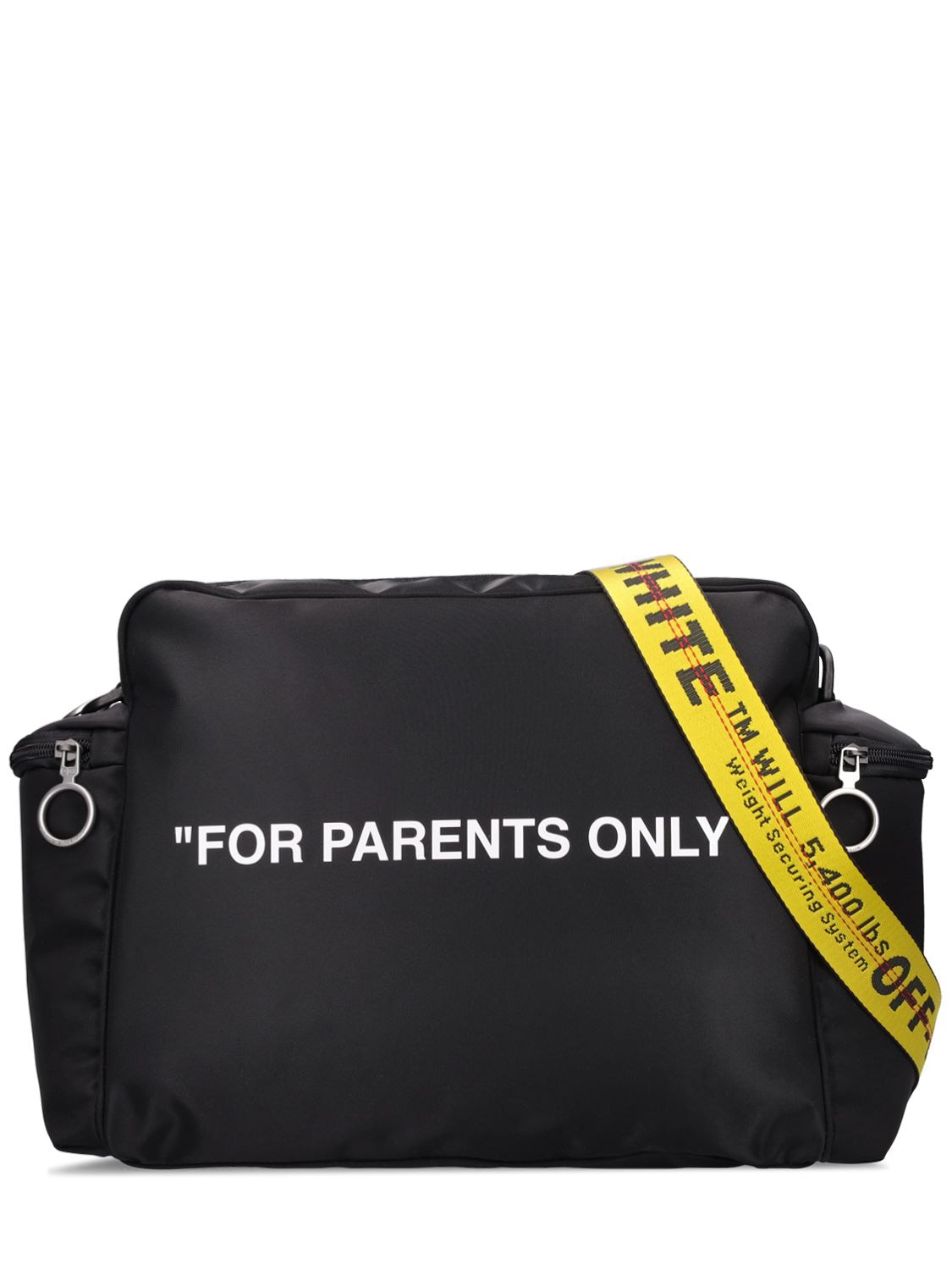 Logo Changing Bag in Black - Off White Kids