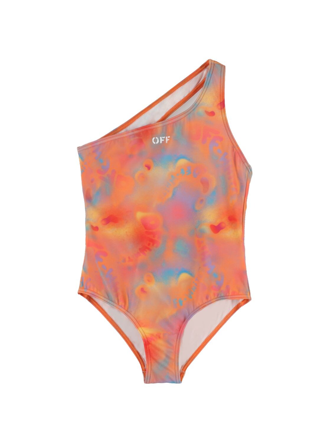 OFF-WHITE PRINTED TECH ONE PIECE SWIMSUIT