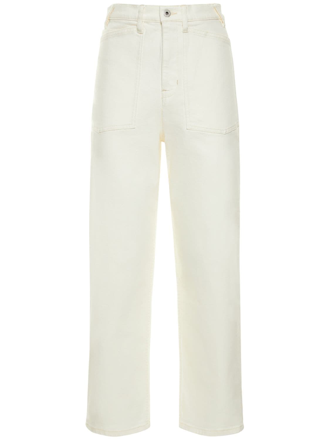 Bleached Stretch Cotton Jeans – WOMEN > CLOTHING > JEANS
