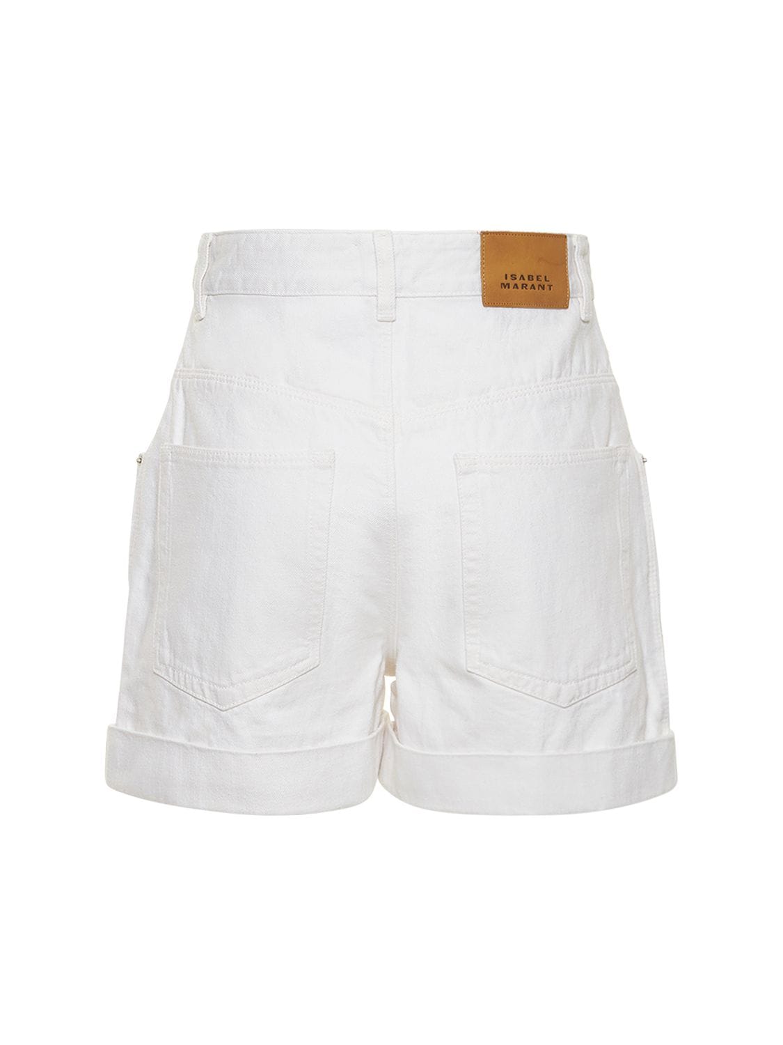 ISABEL MARANT VETANIO COTTON DENIM SHORTS 