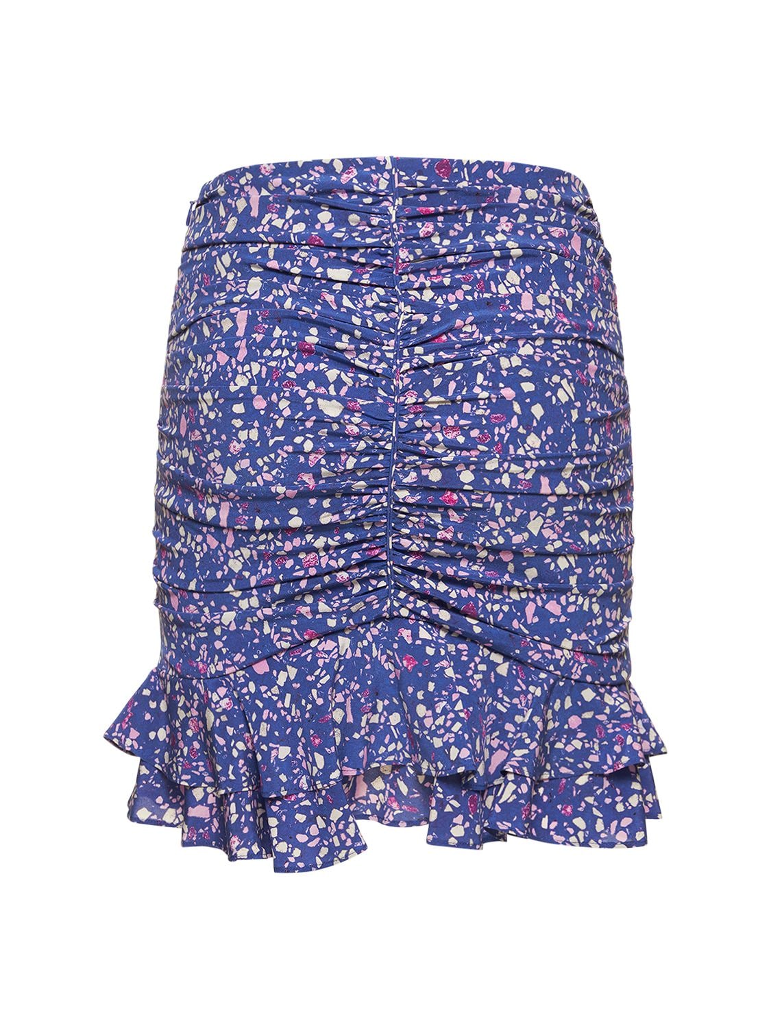 Milendi Printed Stretch Silk Mini Skirt – WOMEN > CLOTHING > SKIRTS