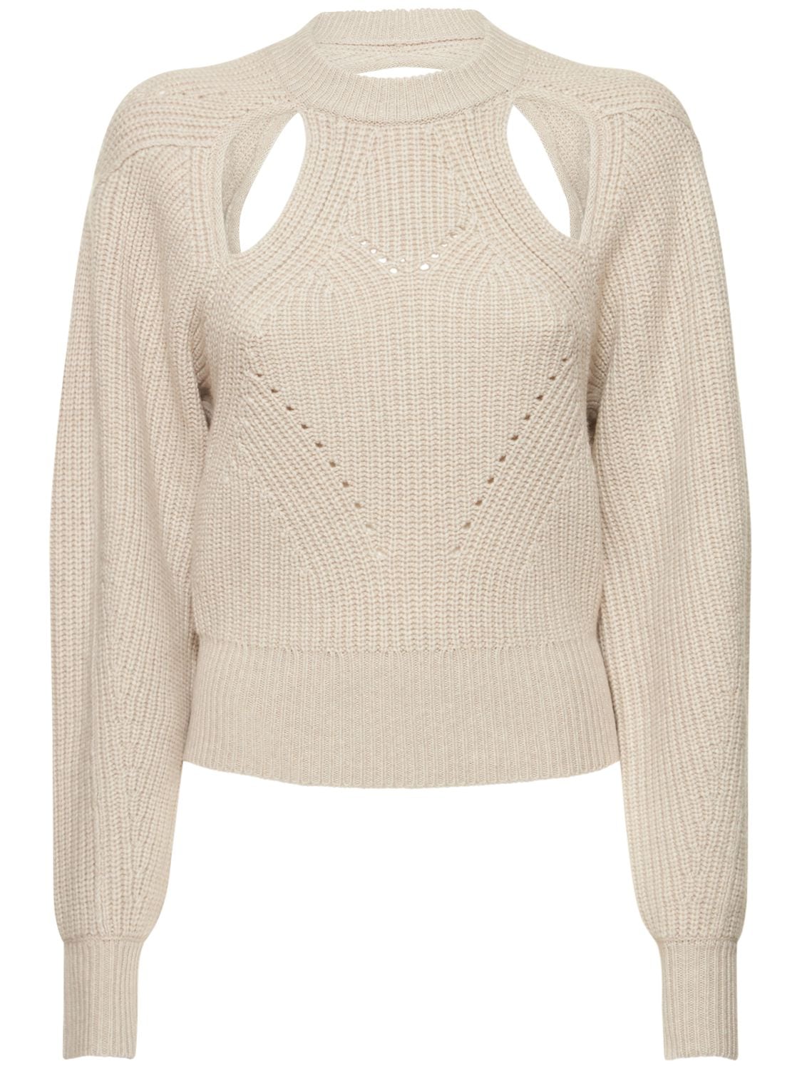 ISABEL MARANT Palma Wool Cashmere Ribbed Sweater