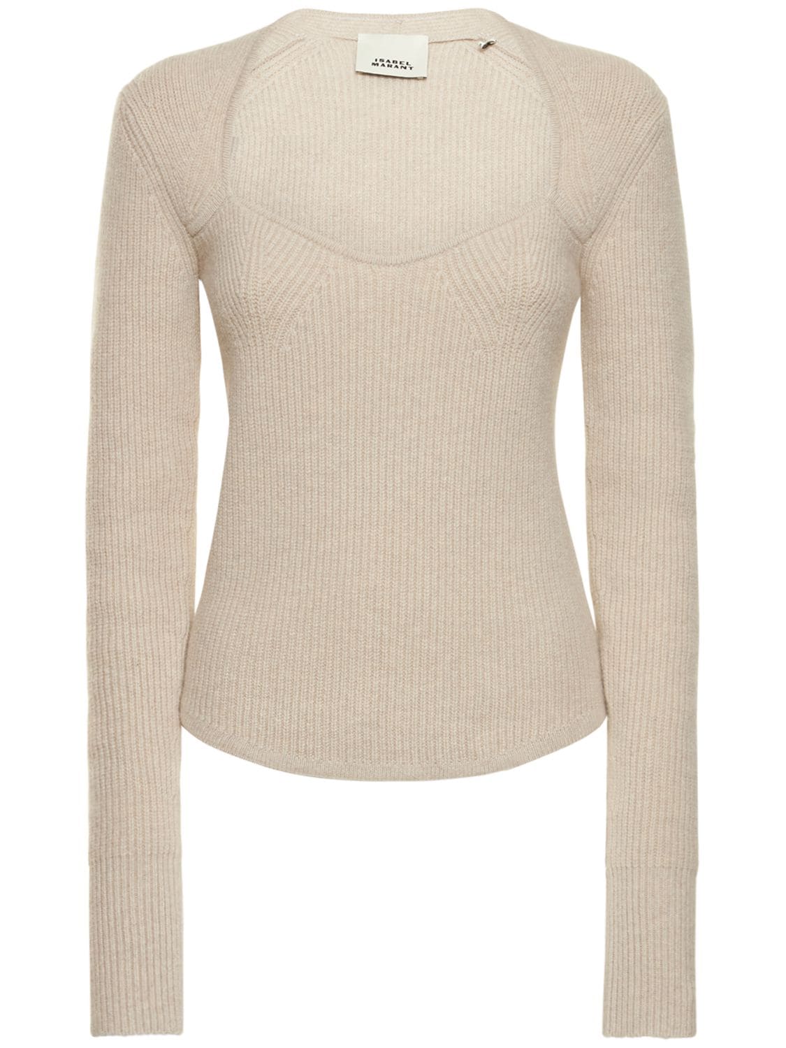 ISABEL MARANT BAILEY WOOL BLEND RIBBED SWEATER
