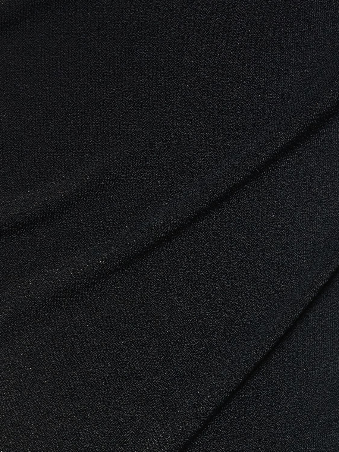 Shop Michael Kors Stretch Jersey One Shoulder Swimsuit In Black