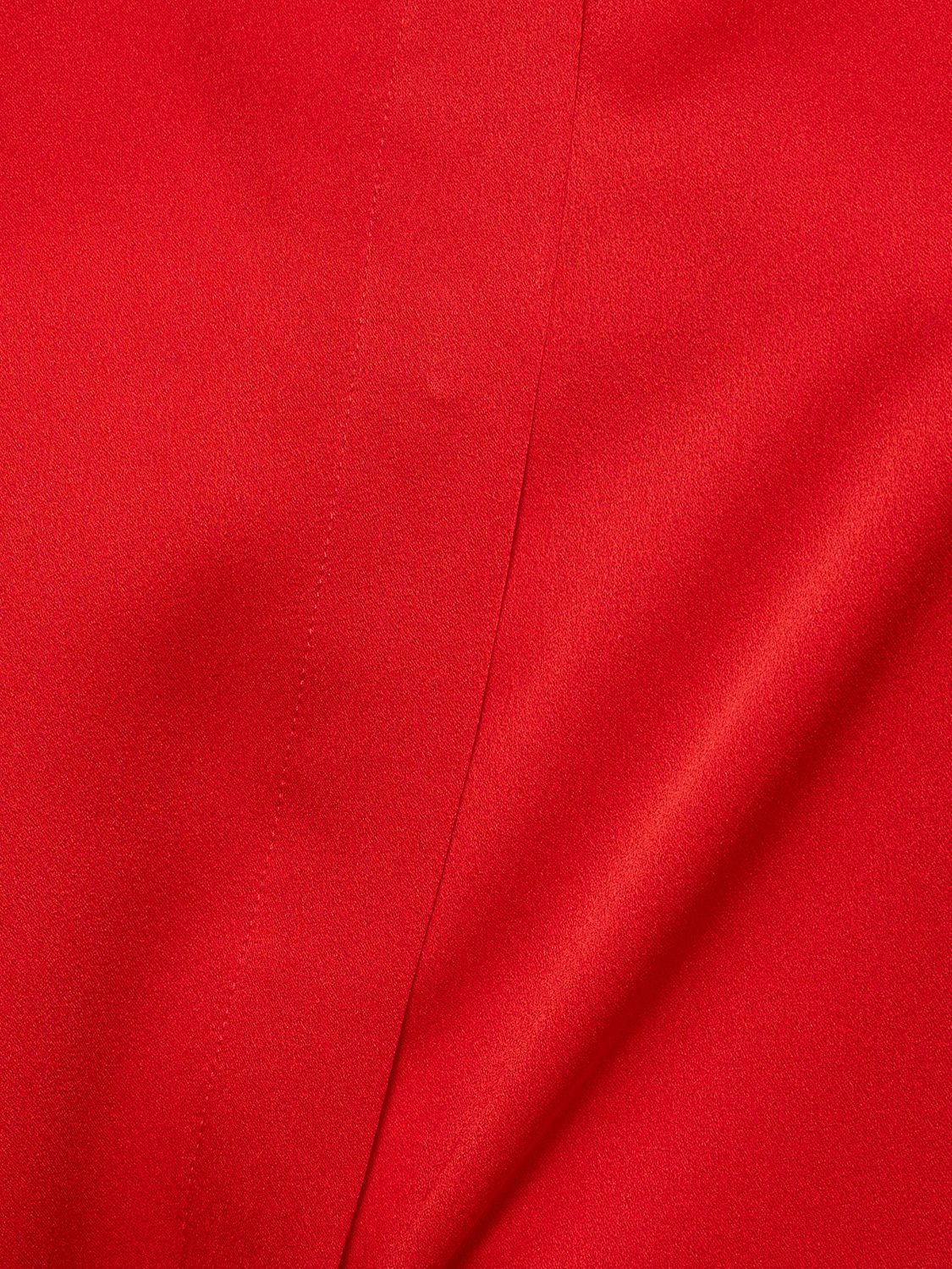Michael Kors Hansen Charmeuse Button-front Shirt In Pearl Mel