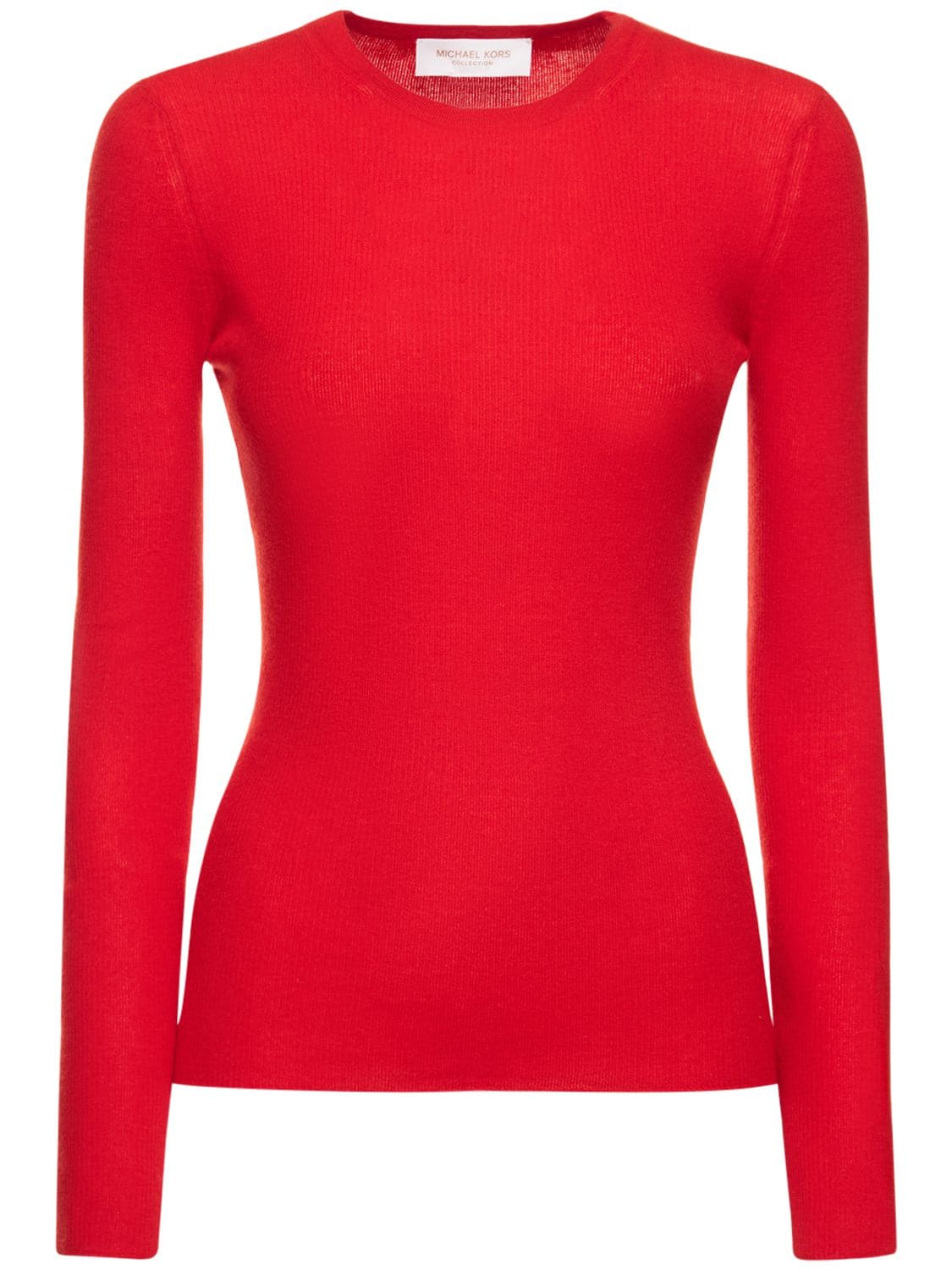 MICHAEL KORS COLLECTION Cashmere Ribbed Knit Crewneck Sweater