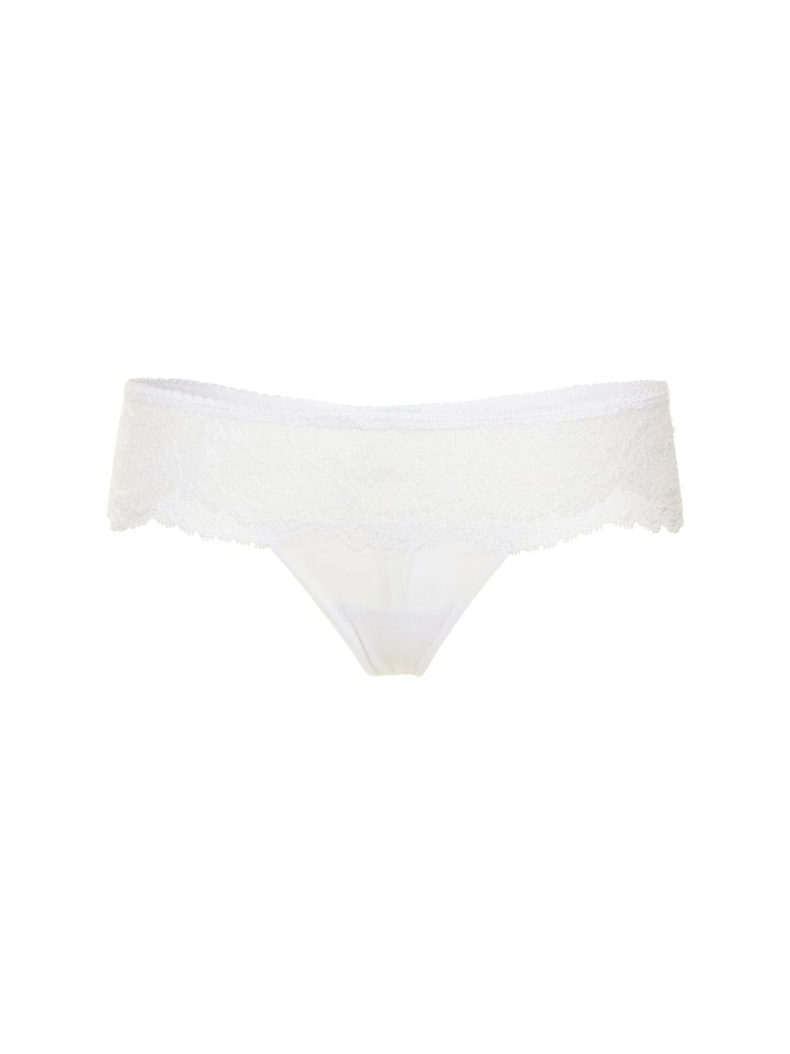 La Perla Brigitta Lace G-string Thong In White