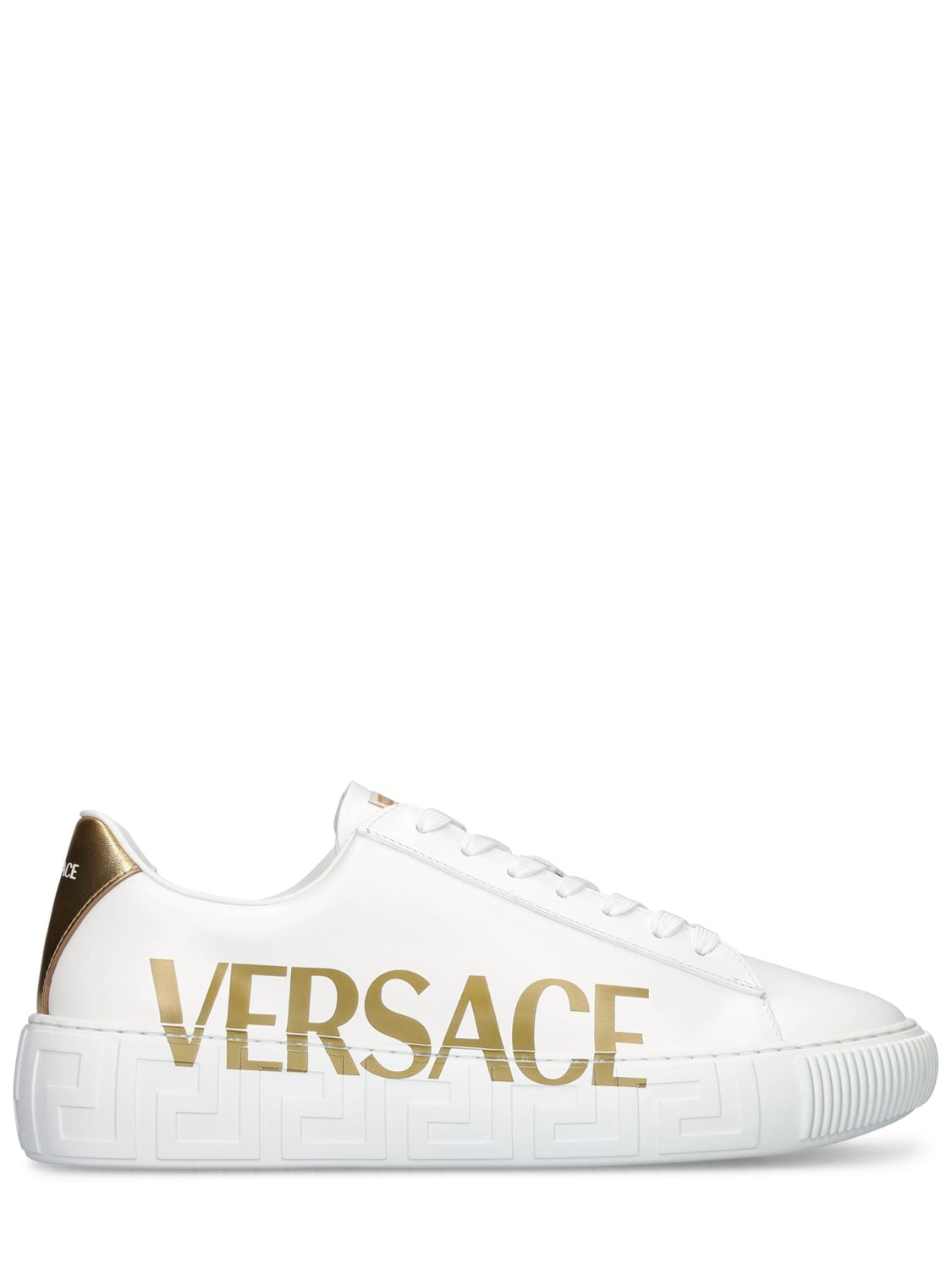 Logo Leather Low-top Sneakers