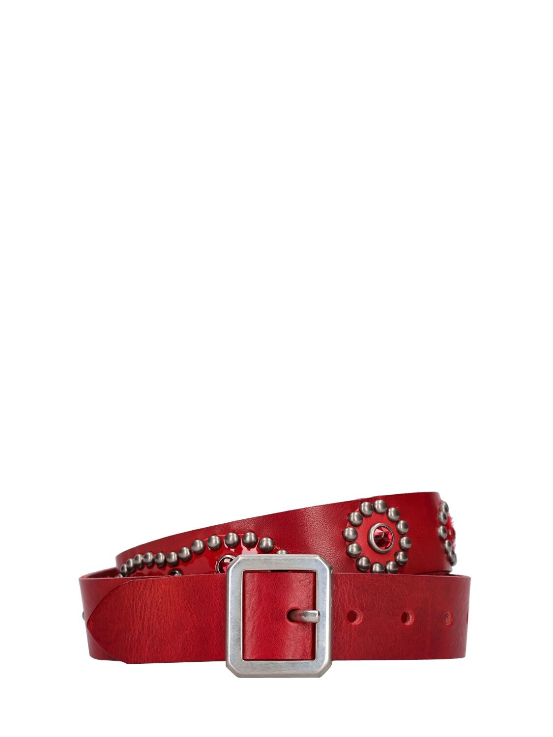 HTC LOS ANGELES 3.5cm Studded Leather Belt