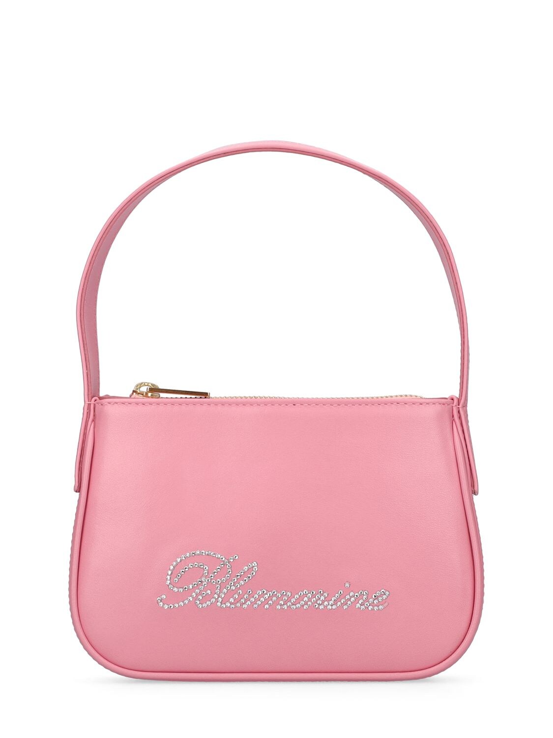Blumarine Leather Top Handle Bag In Bubblegum