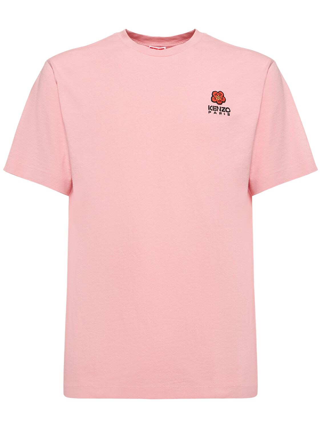 Shop Kenzo Boke Logo Cotton Jersey T-shirt In Pink