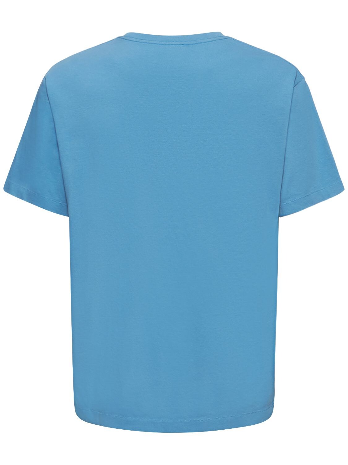 Shop Kenzo Boke Logo Cotton Jersey T-shirt In Cyan