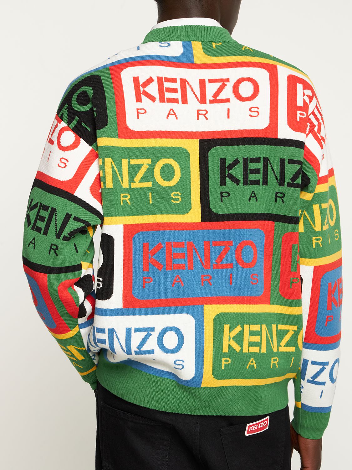 KENZO KENZO标签棉质针织毛衣 