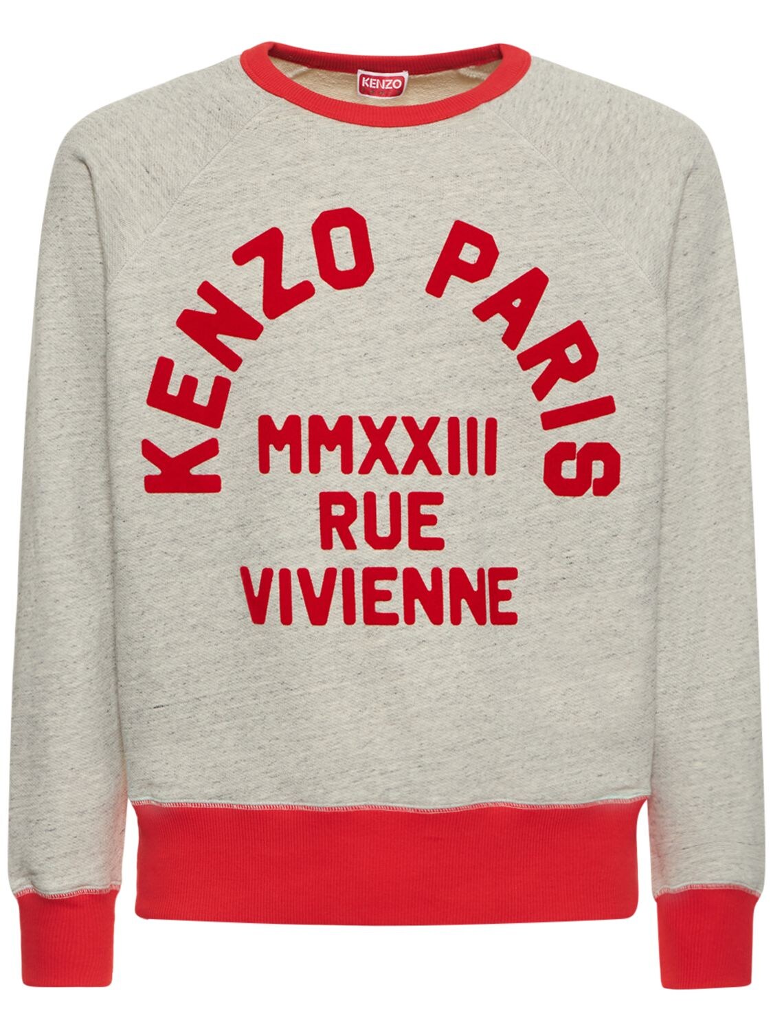 KENZO PARIS Rue Vivienne Slim Knit Cotton Sweater