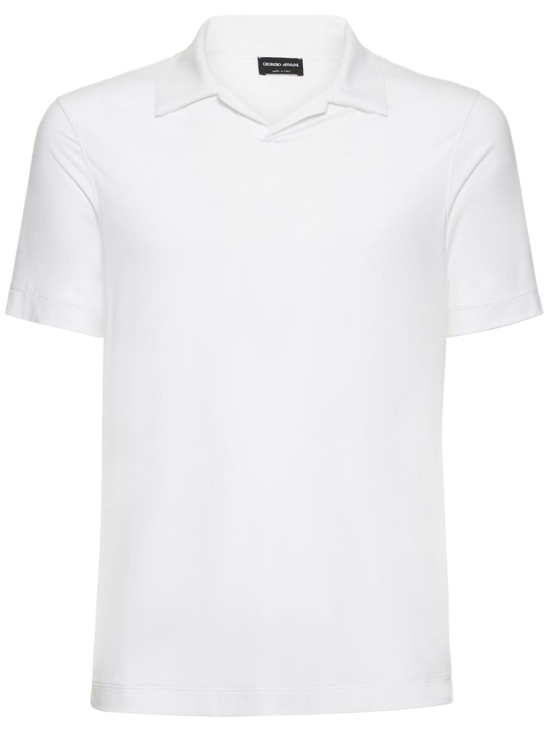 Giorgio Armani Short Sleeve Polo Shirt In White