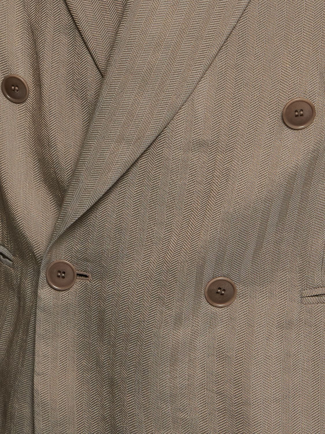 Shop Giorgio Armani Heritage Viscose Blend Suit In Beige