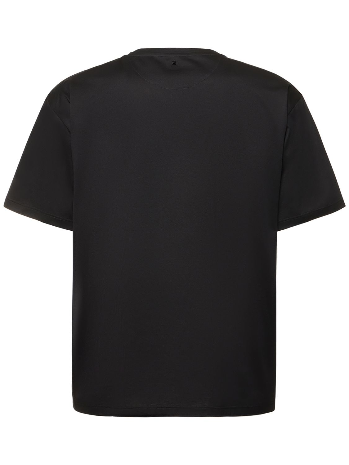 Shop Valentino Cotton Jersey T-shirt In Black