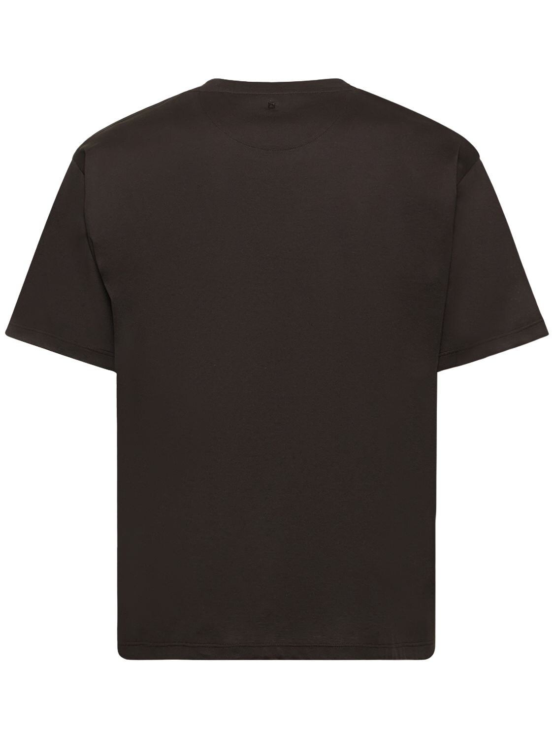 Shop Valentino Cotton Jersey T-shirt In Brown
