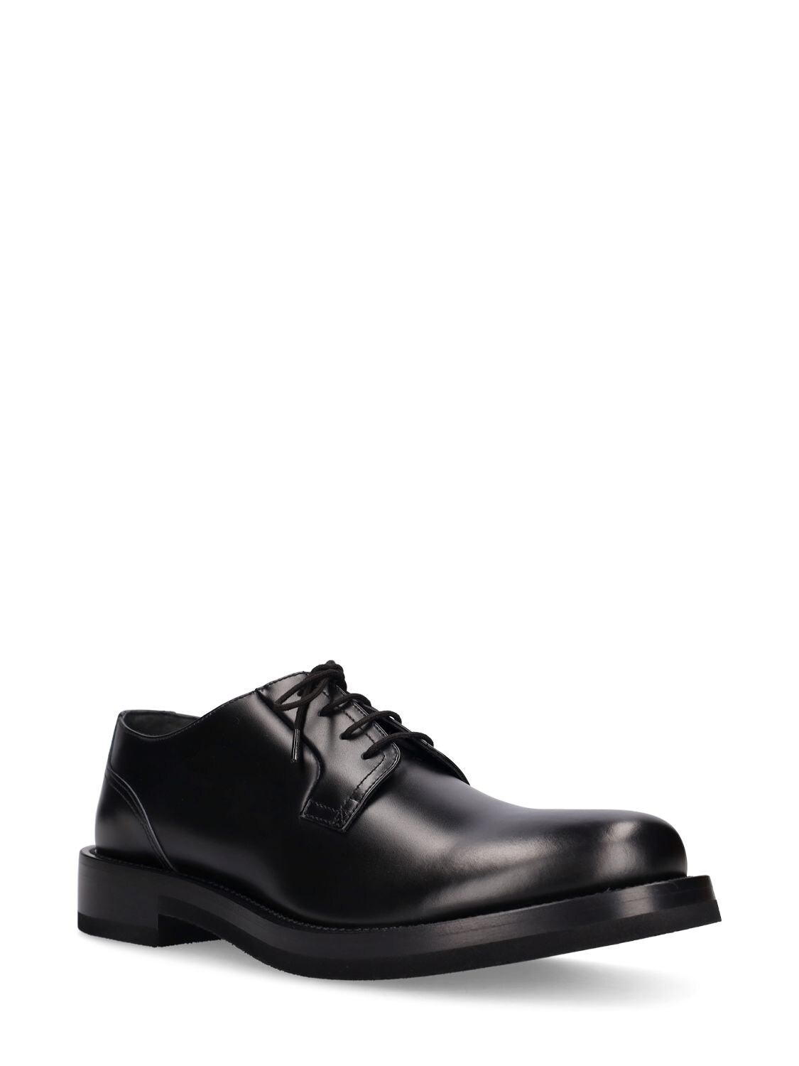 Shop Valentino Rockstud Cald Lace-up Shoes In Black