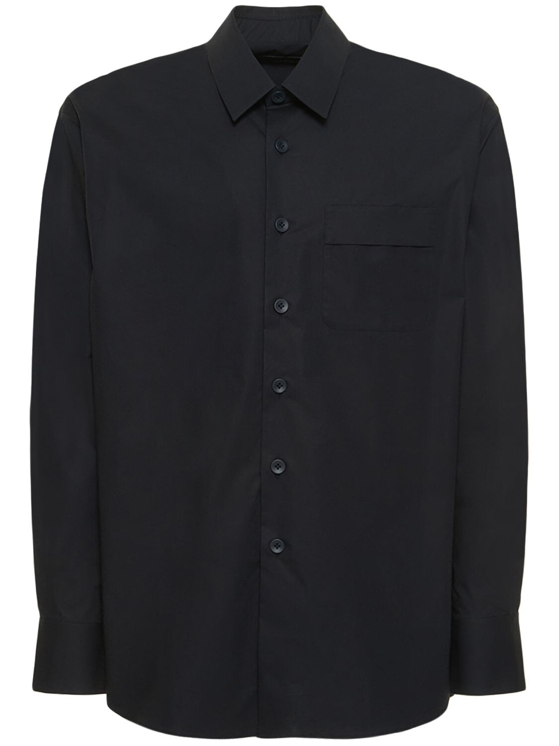 Lardini - Monotone capsule jersey shirt - Navy | Luisaviaroma