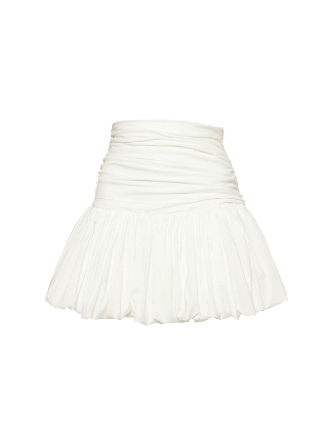 Philosophy Di Lorenzo Serafini Stretch Taffeta Mini Skirt In White
