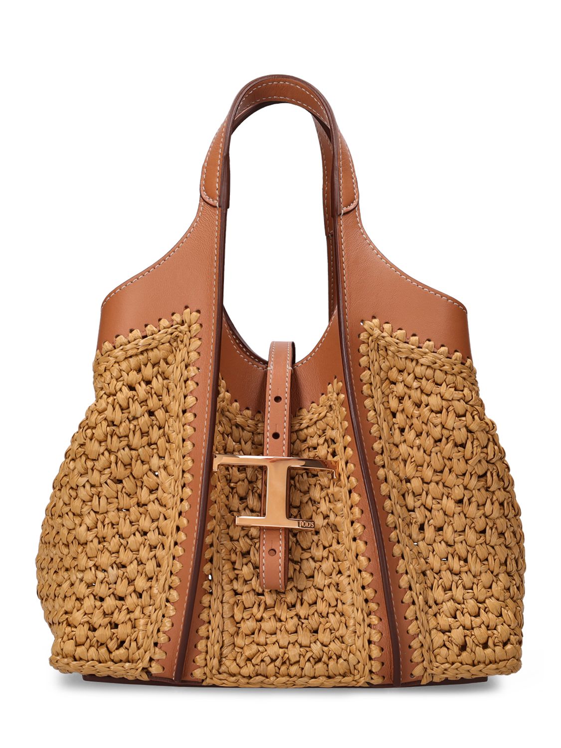 Tod's Shopping Mini T Crochet Tote Bag In Naturale,kenya ModeSens