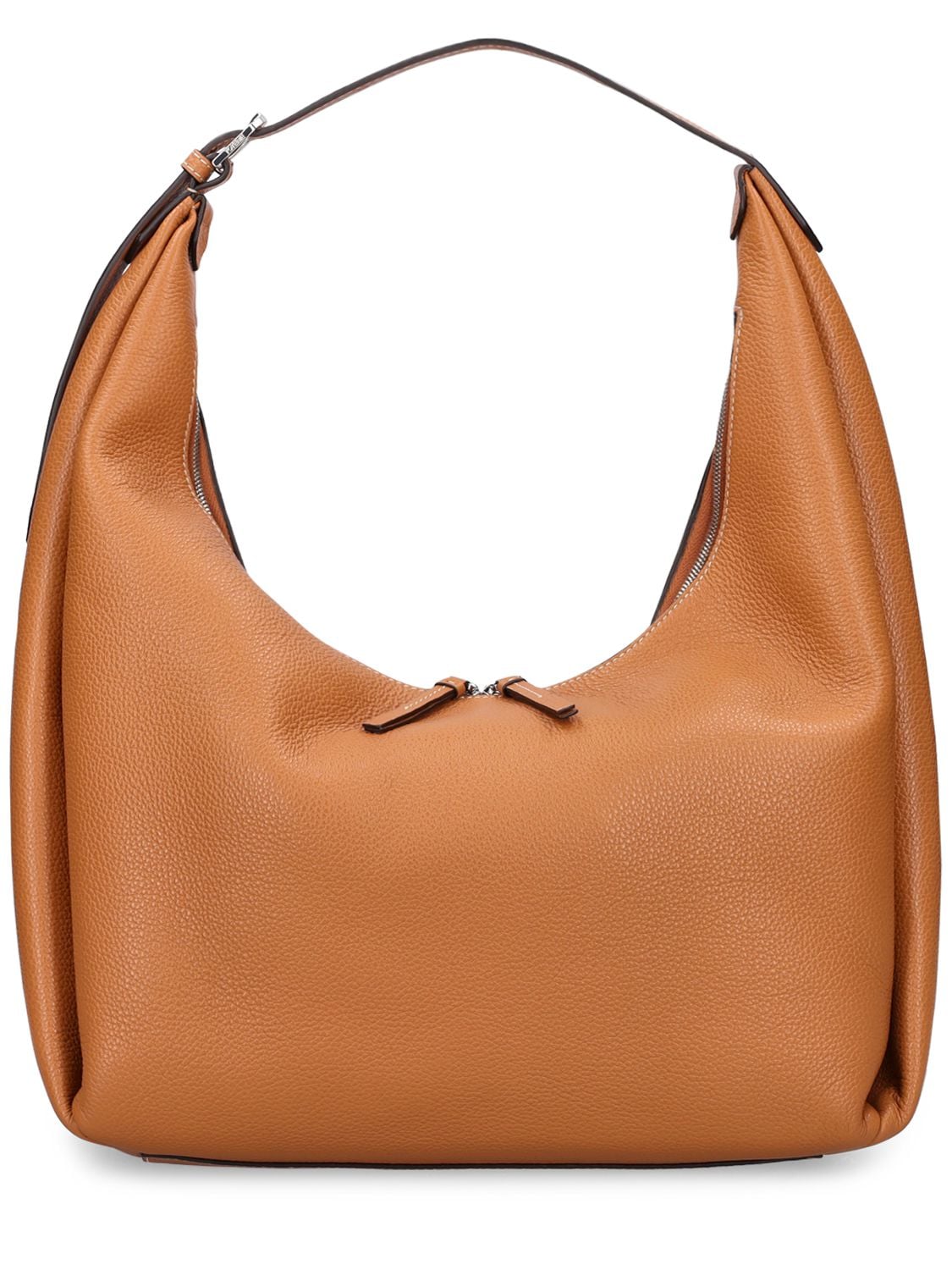 Totême Belt Hobo Leather Shoulder Bag In Tan
