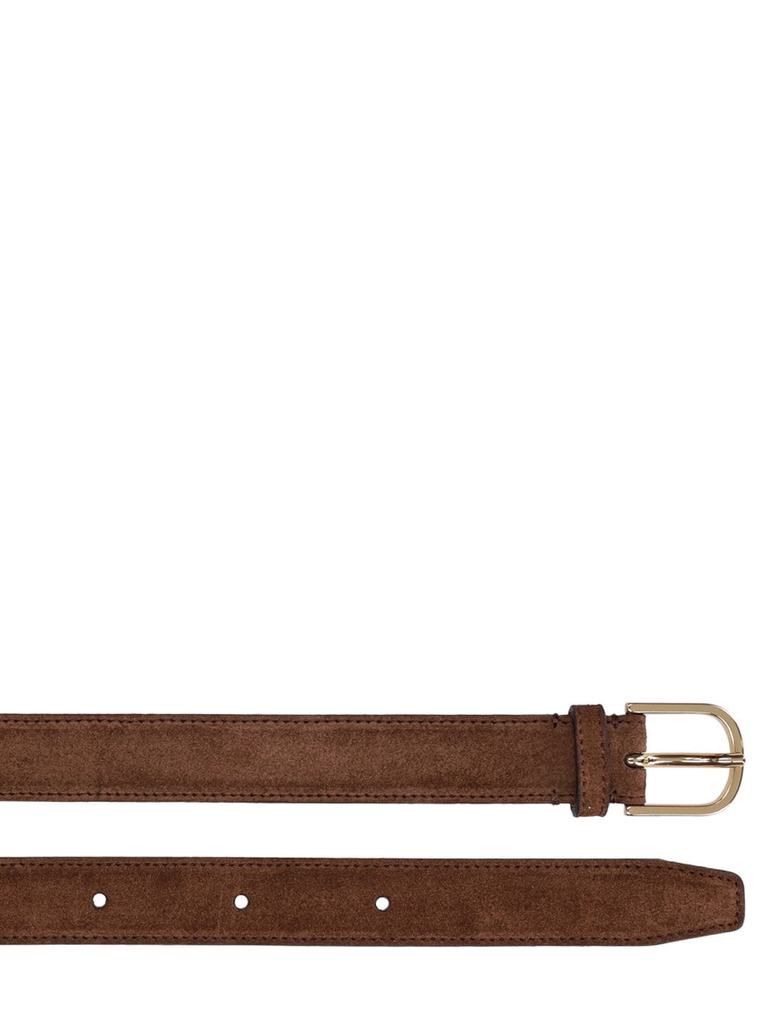 Shop Totême 2.5cm Wrap Leather Belt In Dark Brown