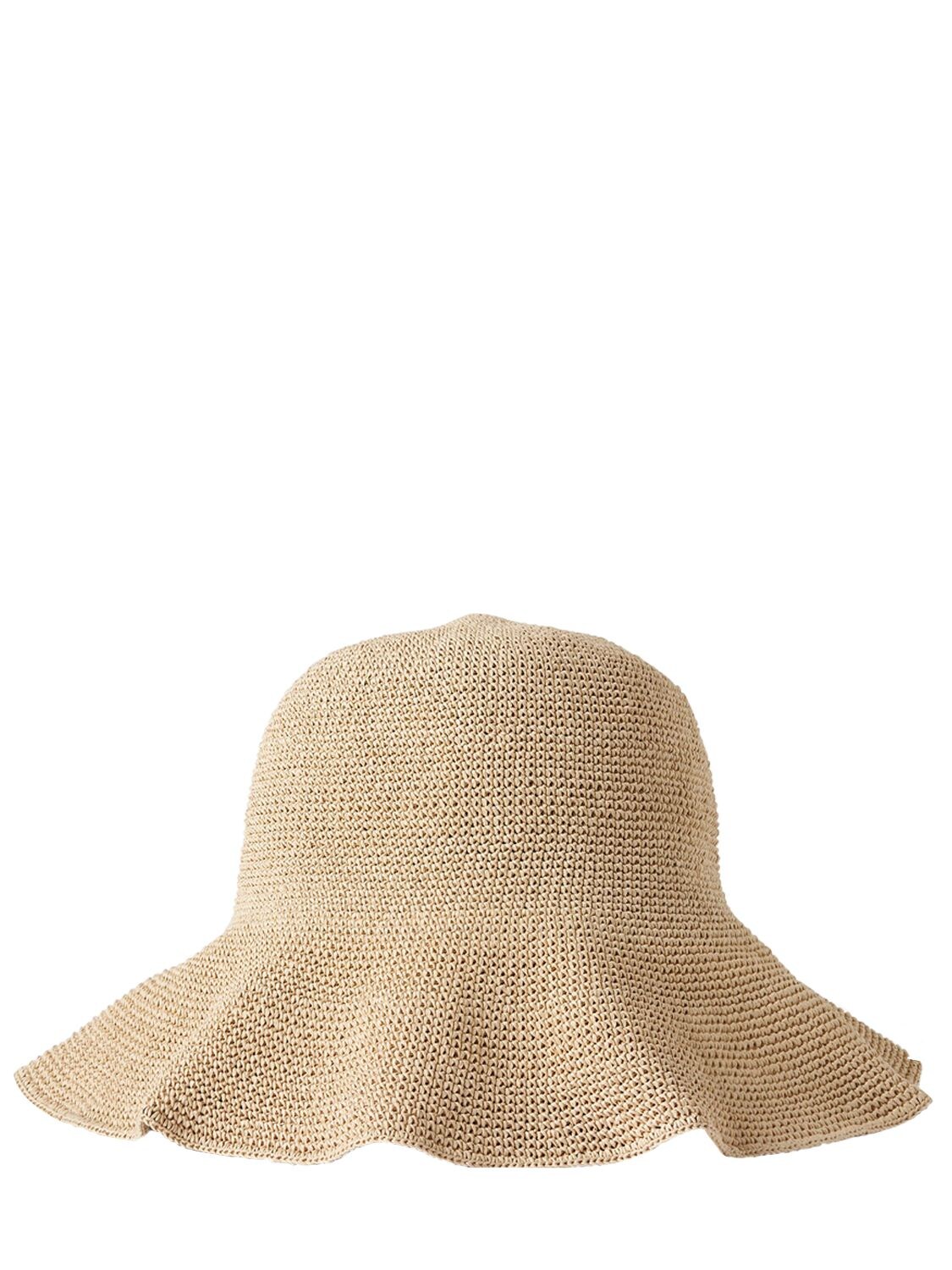 TOTÊME STRAW EFFECT BUCKET HAT