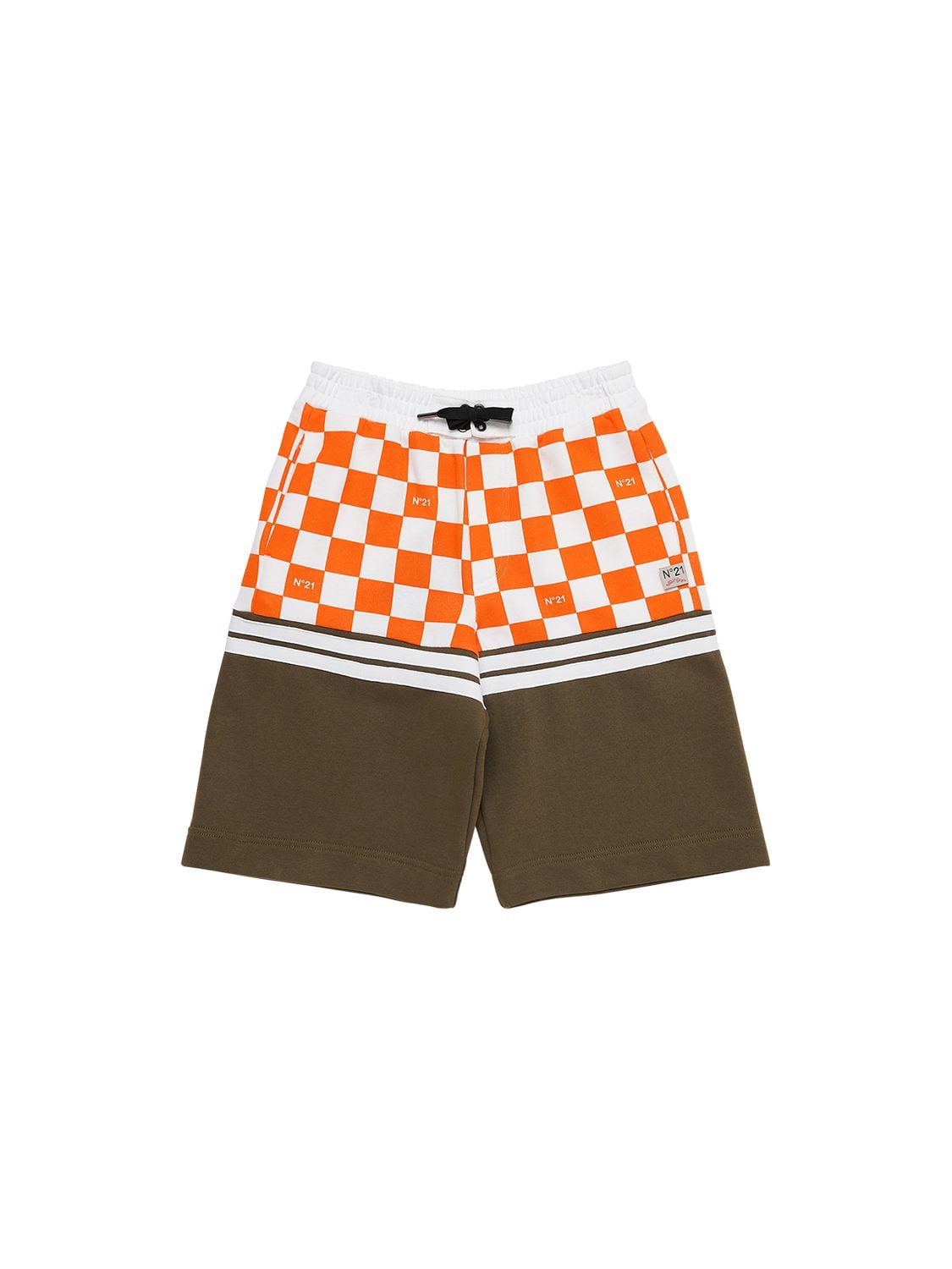 Two Tone Printed Cotton Shorts – KIDS-BOYS > CLOTHING > SHORTS