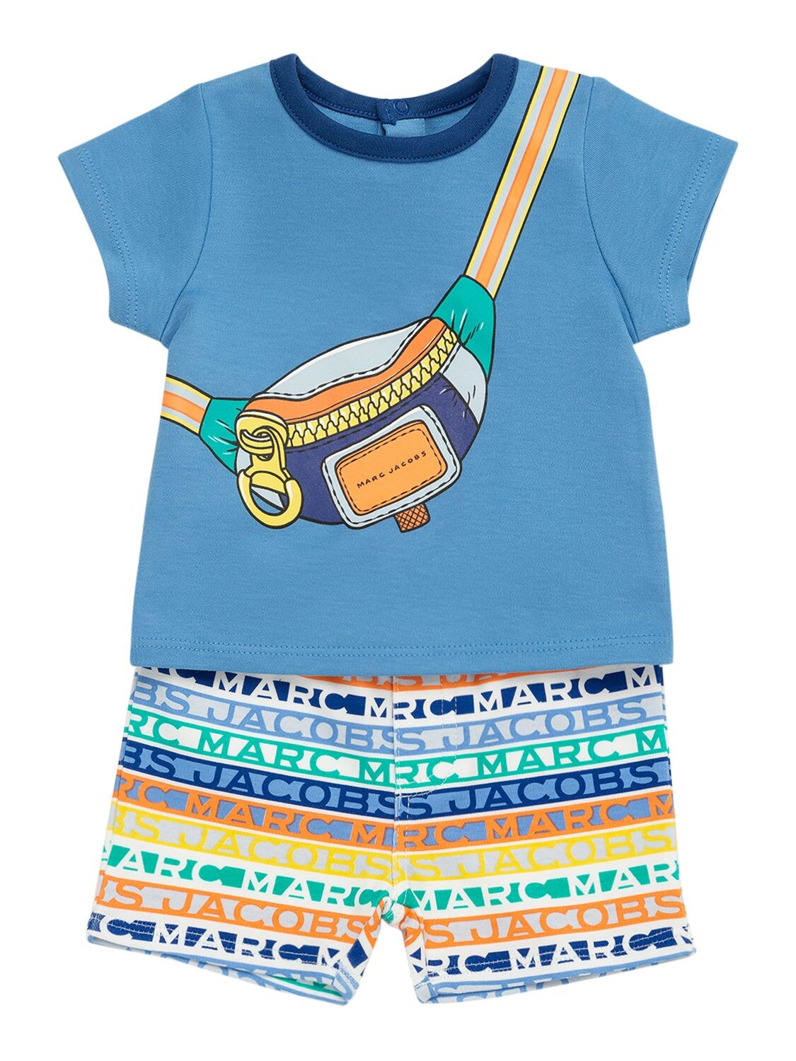 Marc Jacobs (the) Kids' Printed Cotton T-shirt & Shorts In Multicolor