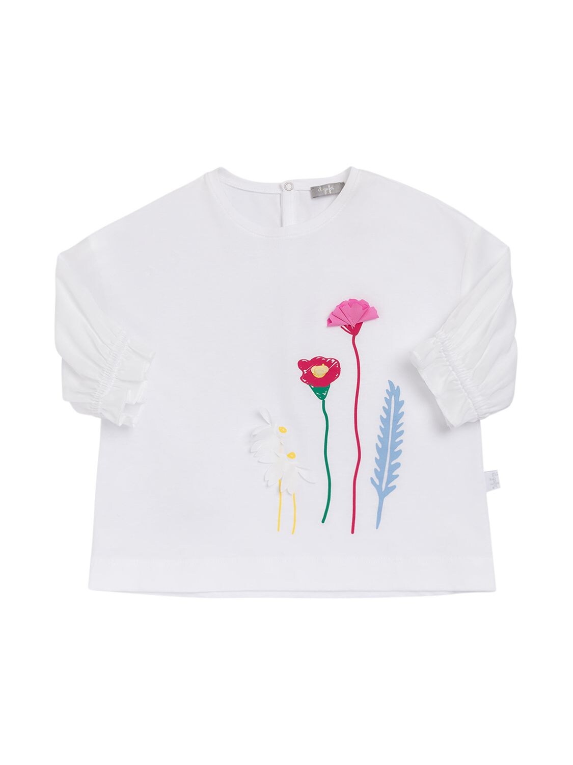 IL GUFO PRINTED COTTON JERSEY T-SHIRT W/ PATCHES