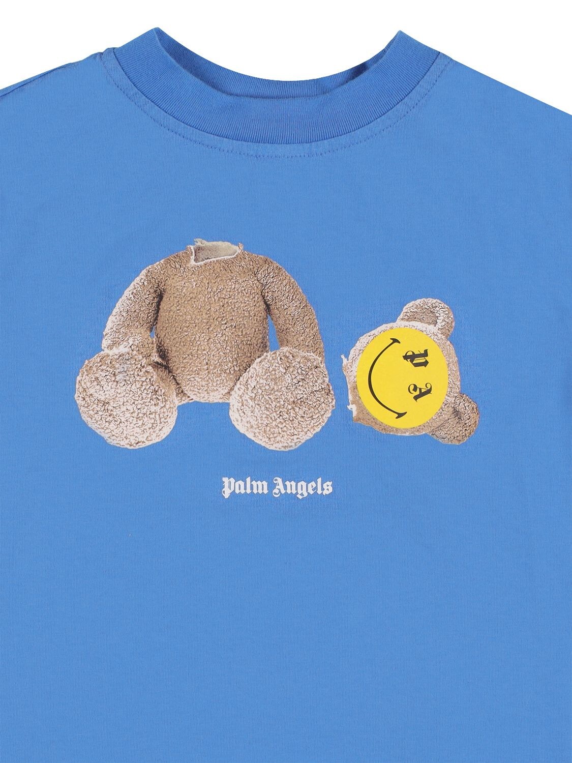 Bear-print cotton T-shirt, Palm Angels Kids