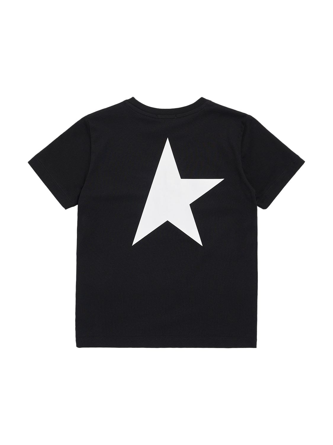 Shop Golden Goose Logo Print Cotton Jersey T-shirt In Black