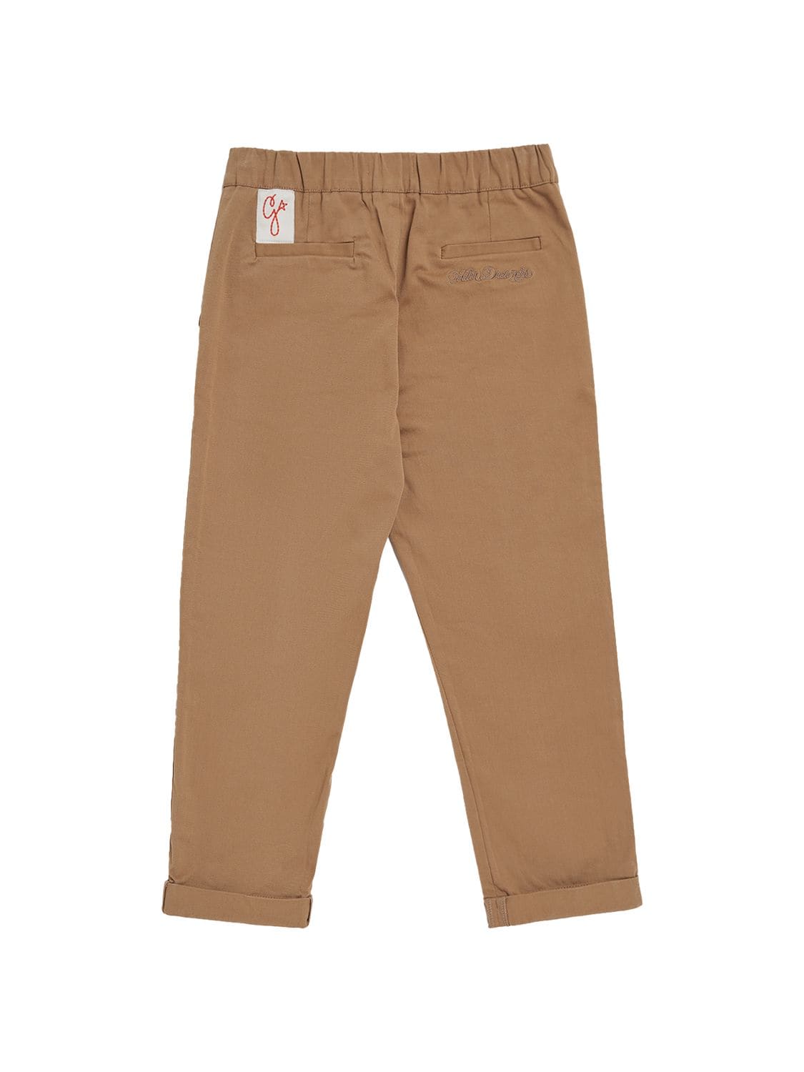 Shop Golden Goose Stretch Cotton Twill Chino Pants In Camel