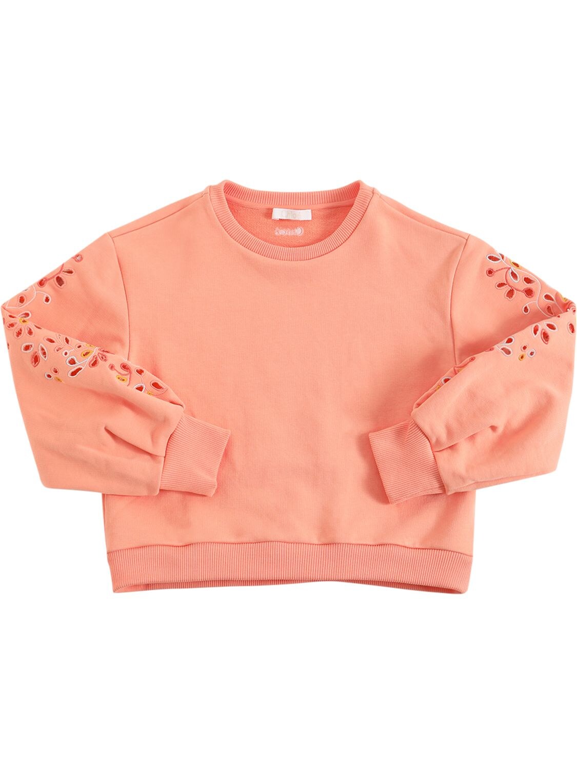 CHLOÉ EMBROIDERED ORGANIC COTTON SWEATSHIRT