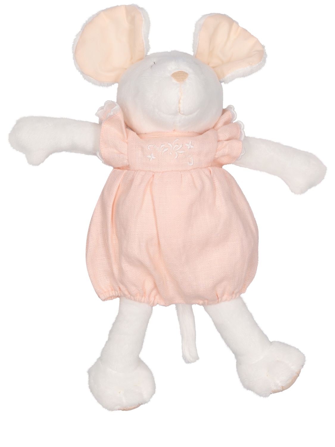 Chloé Mouse Toy In White,pink